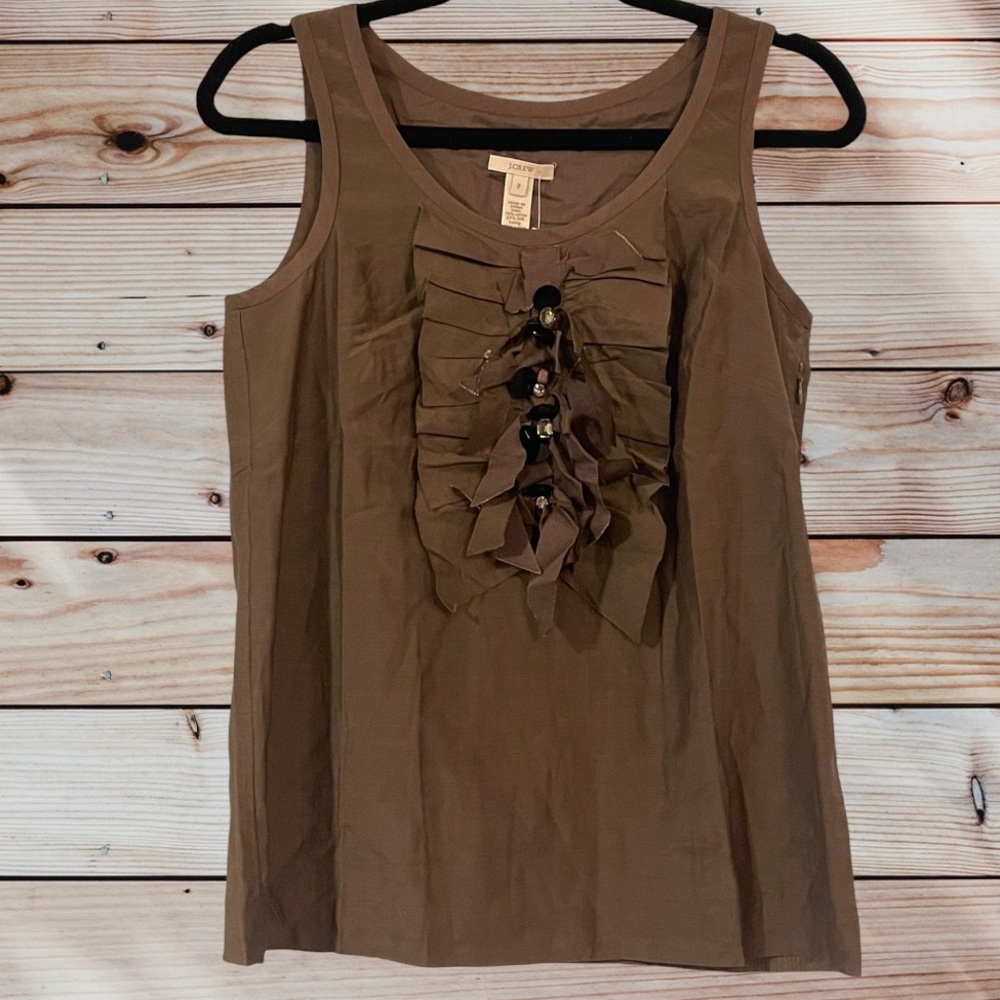 J.Crew Sleeveless Brown Tank Top Blouse***